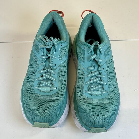 Hoka One One Bondi 7 Running Shoe Aquarelle Blue Green Teal Women’s Size 8 - Picture 2 of 10